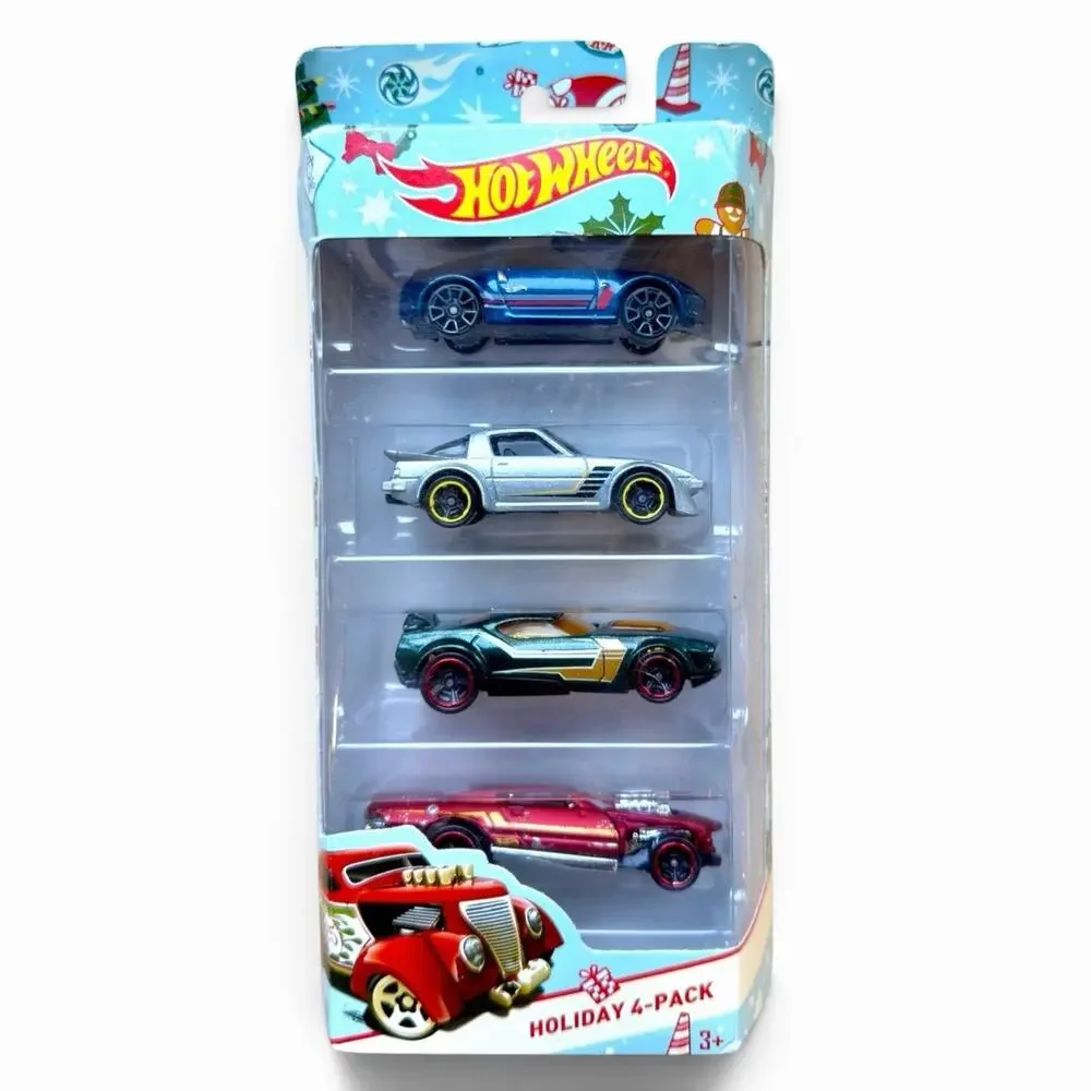 Hot Wheels 2016 Holiday 4-Pack Target Exclusive Nissan 370Z Mazda RX7 New Sealed